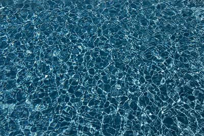 Blue gray pool water color from a blue gray pool finish