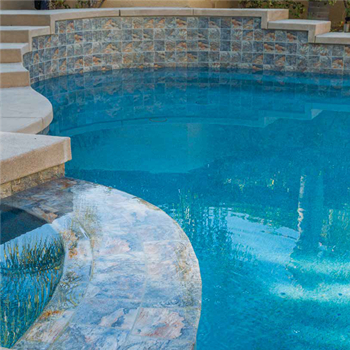 Gemstone Emerald glass pool tile