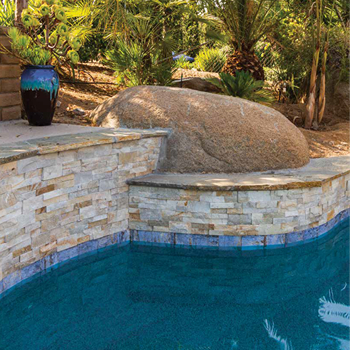 Quartzite Classic Ledgerstone pool tile for pool tile replacement