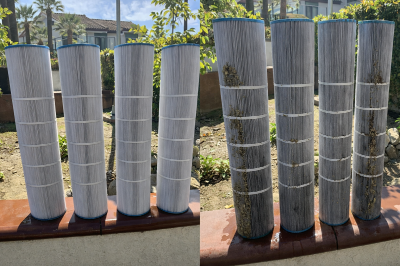 Swimming pool filter repair in North Texas